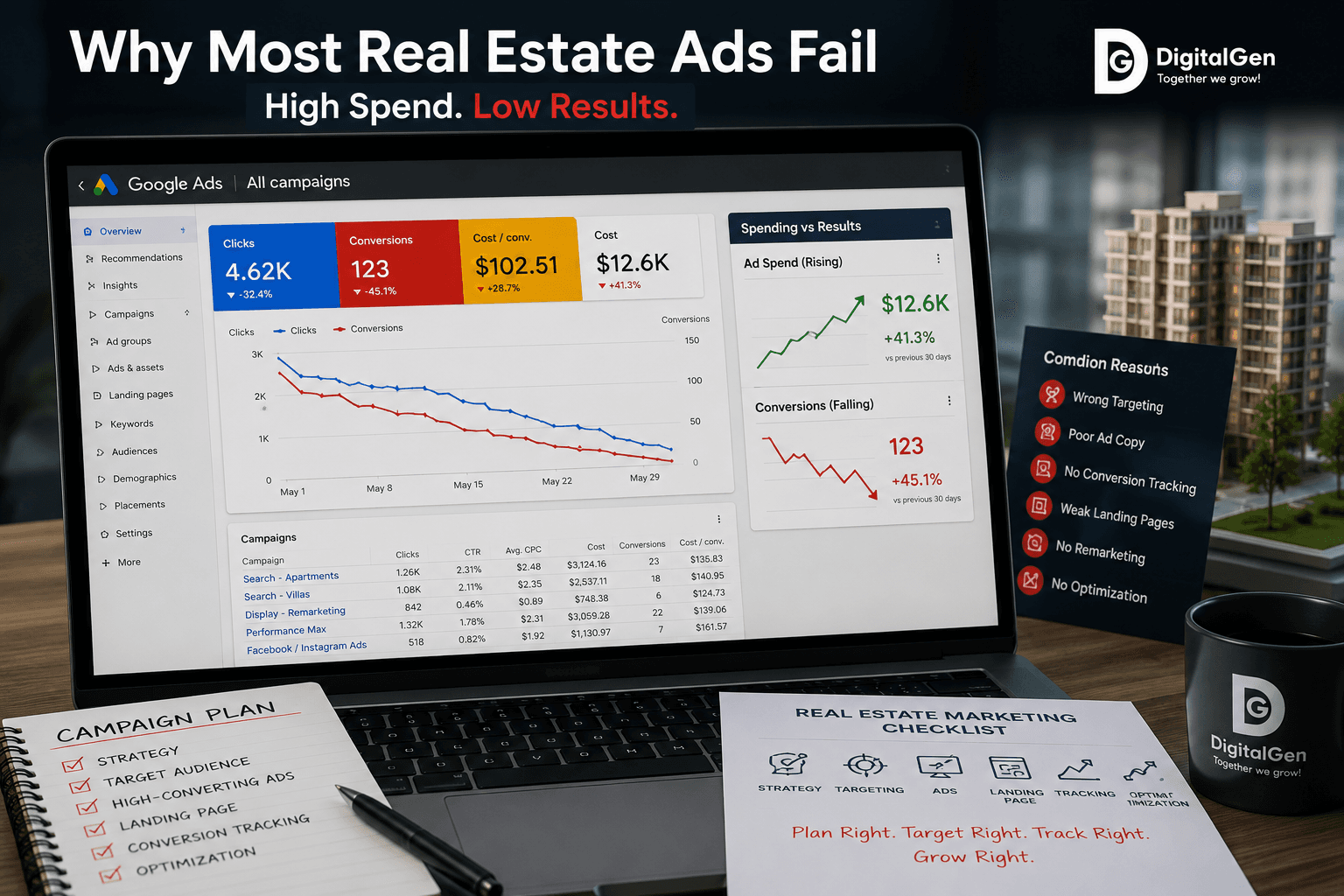 Why most real estate ads fail, 2026 guide for builders by DigitalGen.