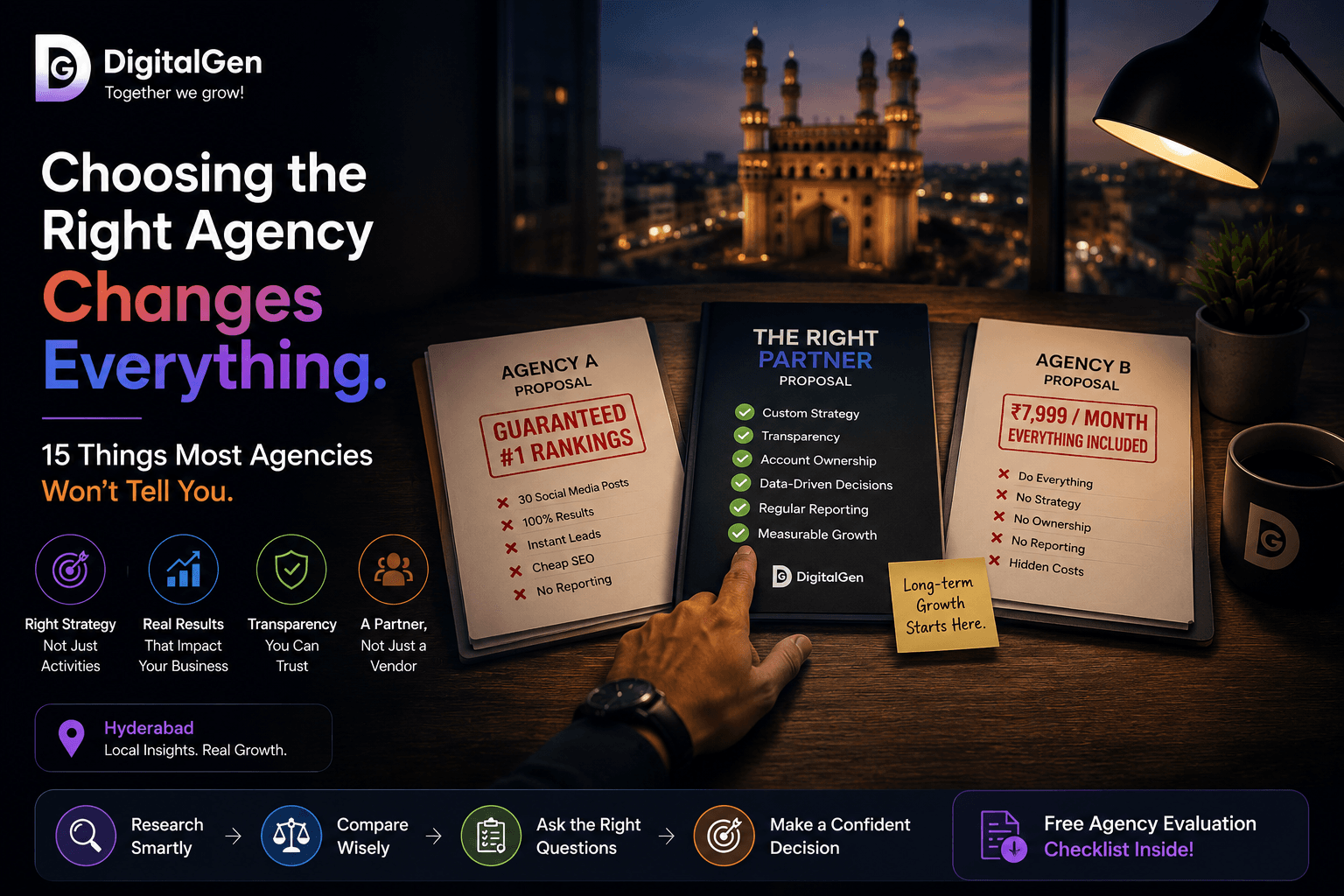 How to choose a digital marketing company in Hyderabad, 2026 guide by DigitalGen.